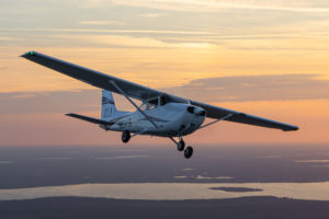 PEA Cessna 172 N6345B Professional Shot while in Flight