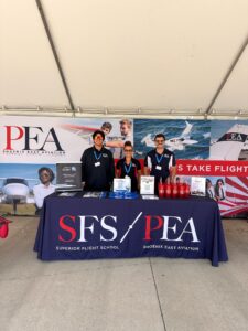 Rafael Buenaventure(L), Amelie Coleman(Middle), and Daniel Maiorov(R) at PEA Booth in Oshkosh