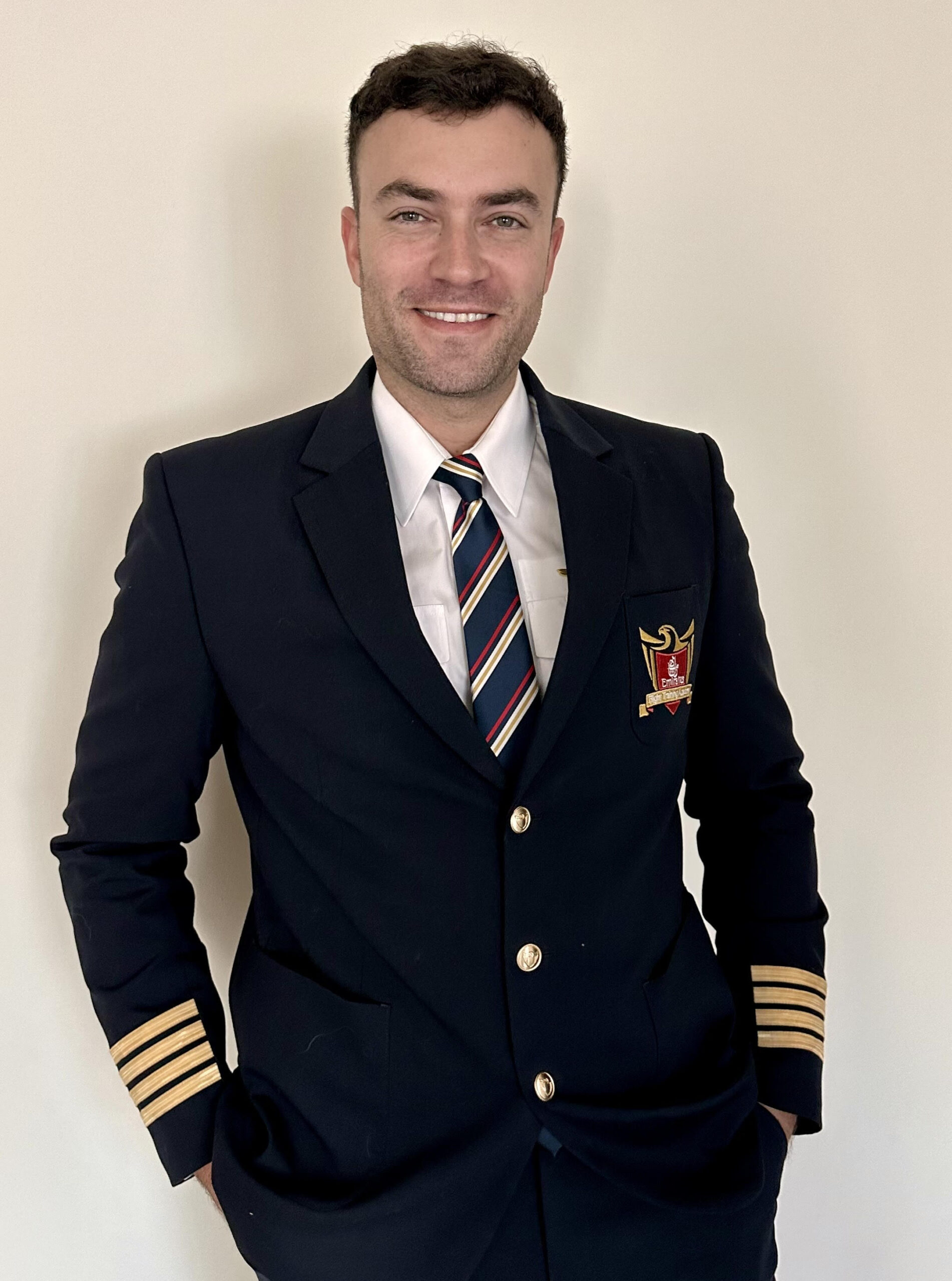 Martin Paley in his Emirates Flight Training Academy Uniform