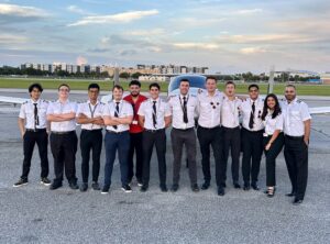 Martin Paley with several of his students prior to his depature of PEA