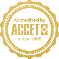 ACCET Accredited Since 1995 badge